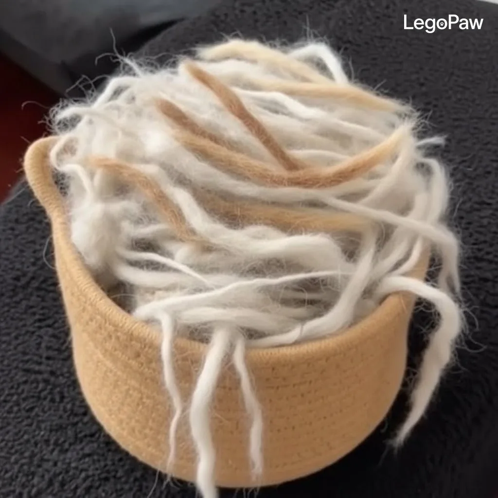 Pelo raccolto dopo una sessione